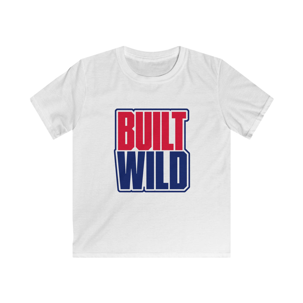 USA Built Wild Text - Kids Tee