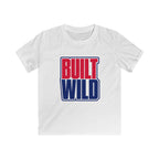 USA Built Wild Text - Kids Tee