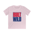 USA Built Wild Text - Kids Tee