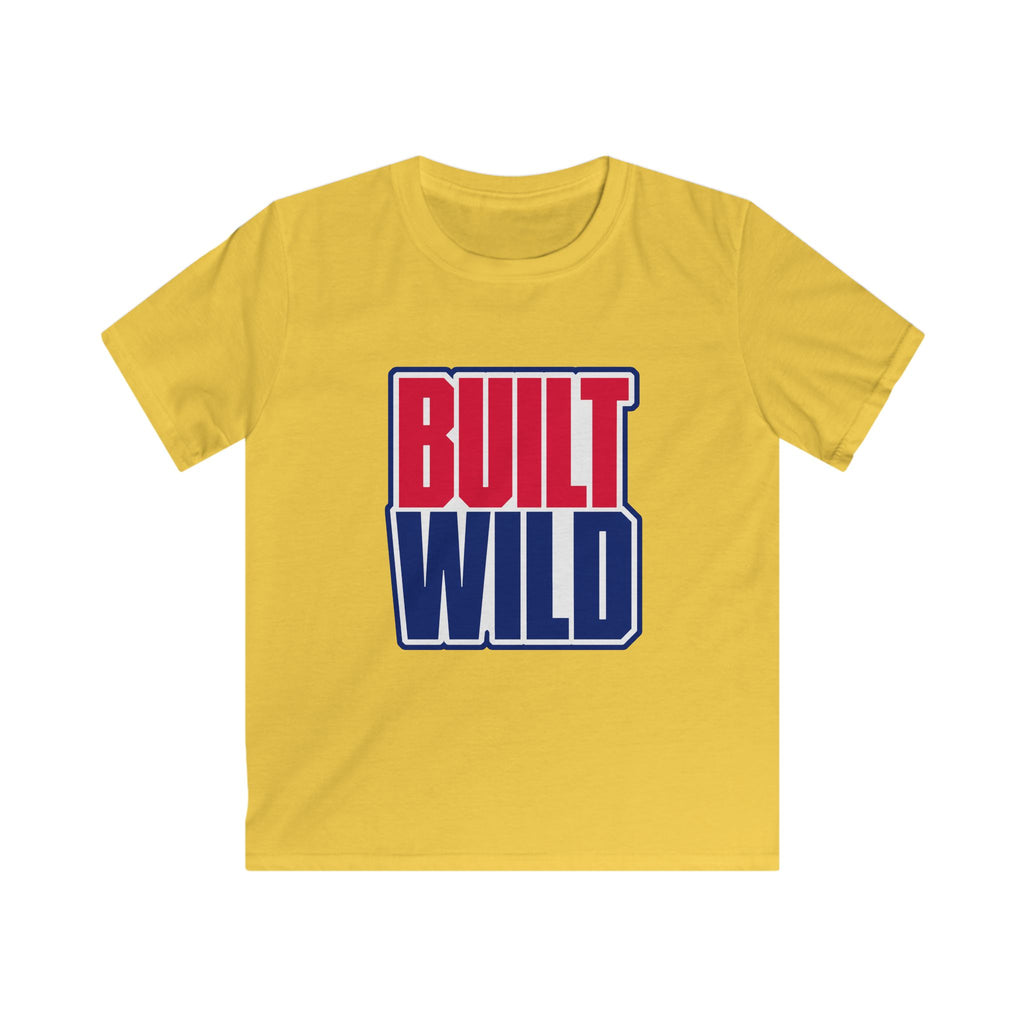USA Built Wild Text - Kids Tee