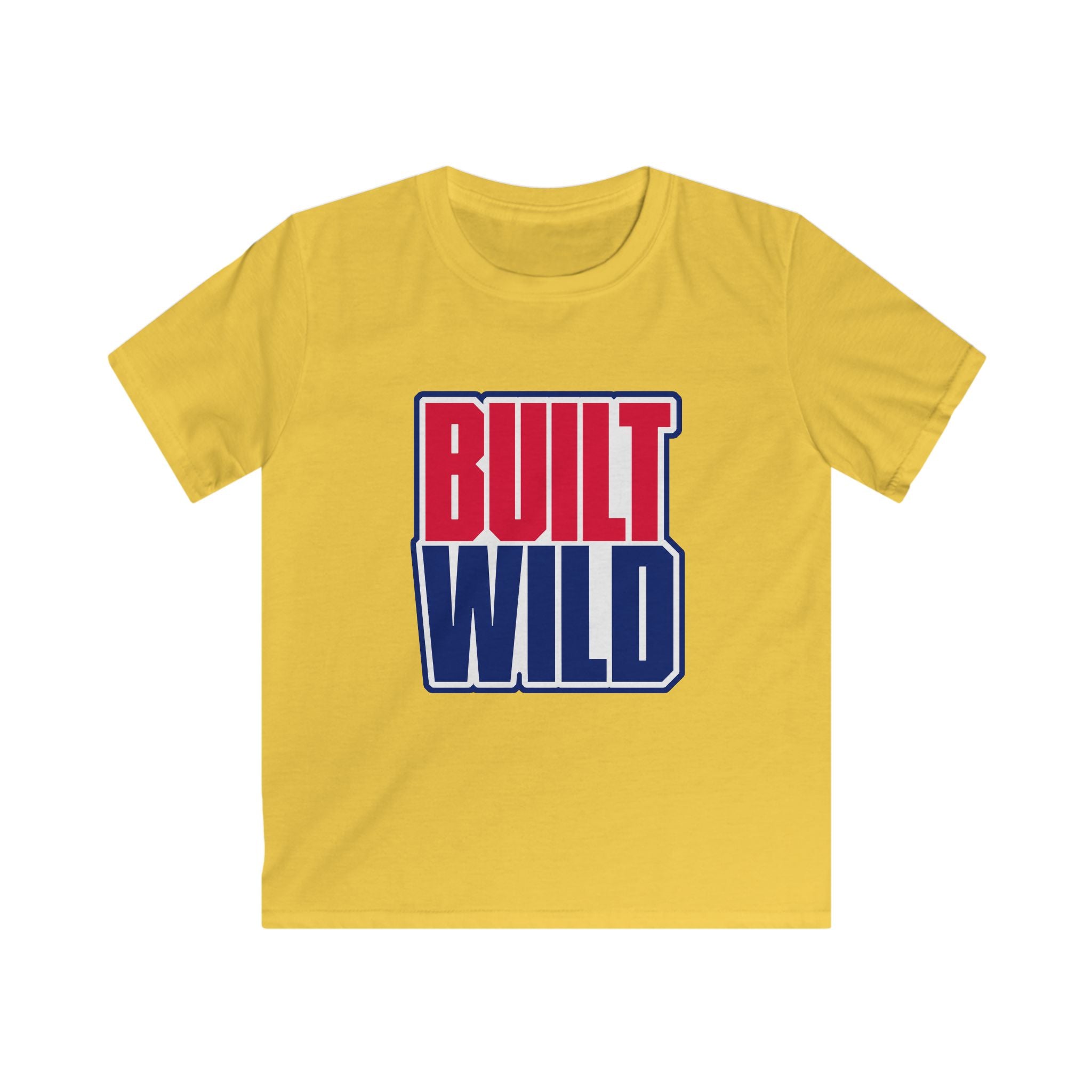 USA Built Wild Text - Kids Tee