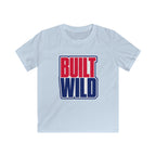 USA Built Wild Text - Kids Tee