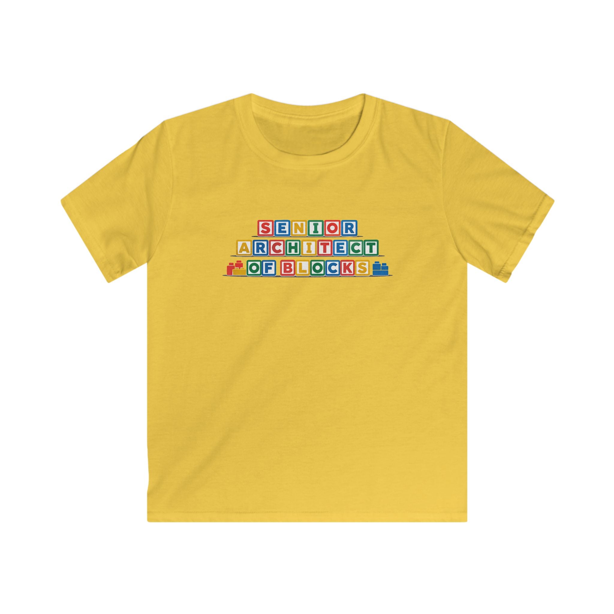 Senior Architect Of Blocks - Kids Tee