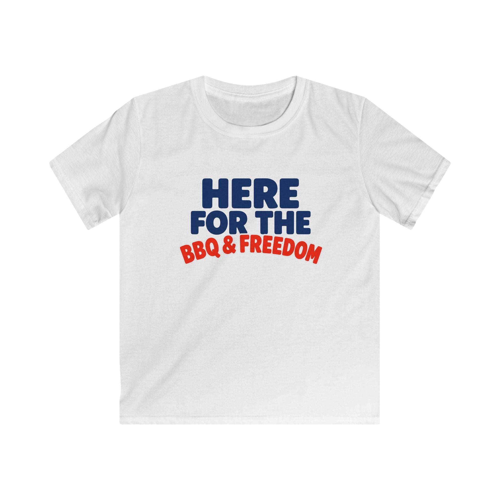 USA BBQ & Freedom Text - Kids Tee