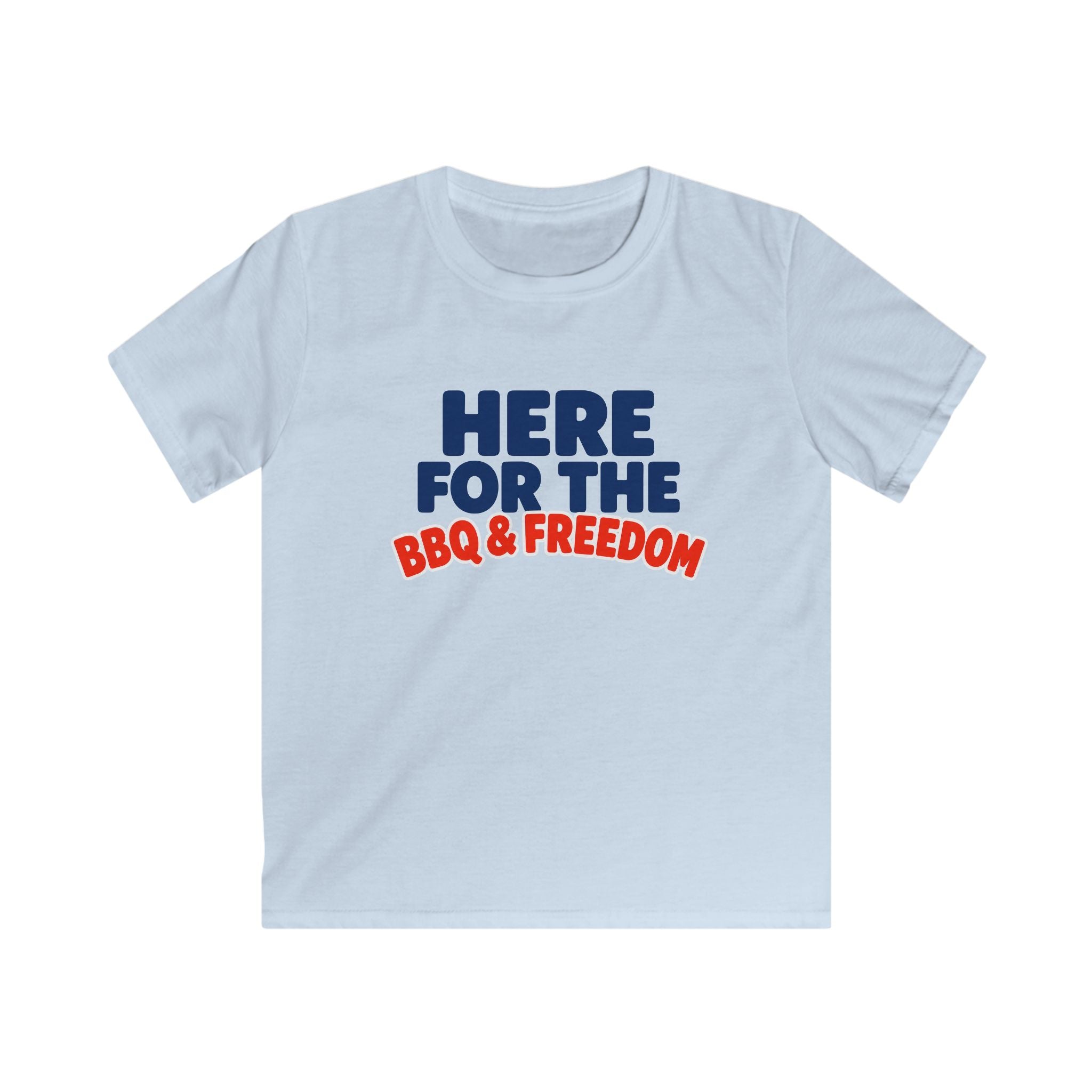 USA BBQ & Freedom Text - Kids Tee
