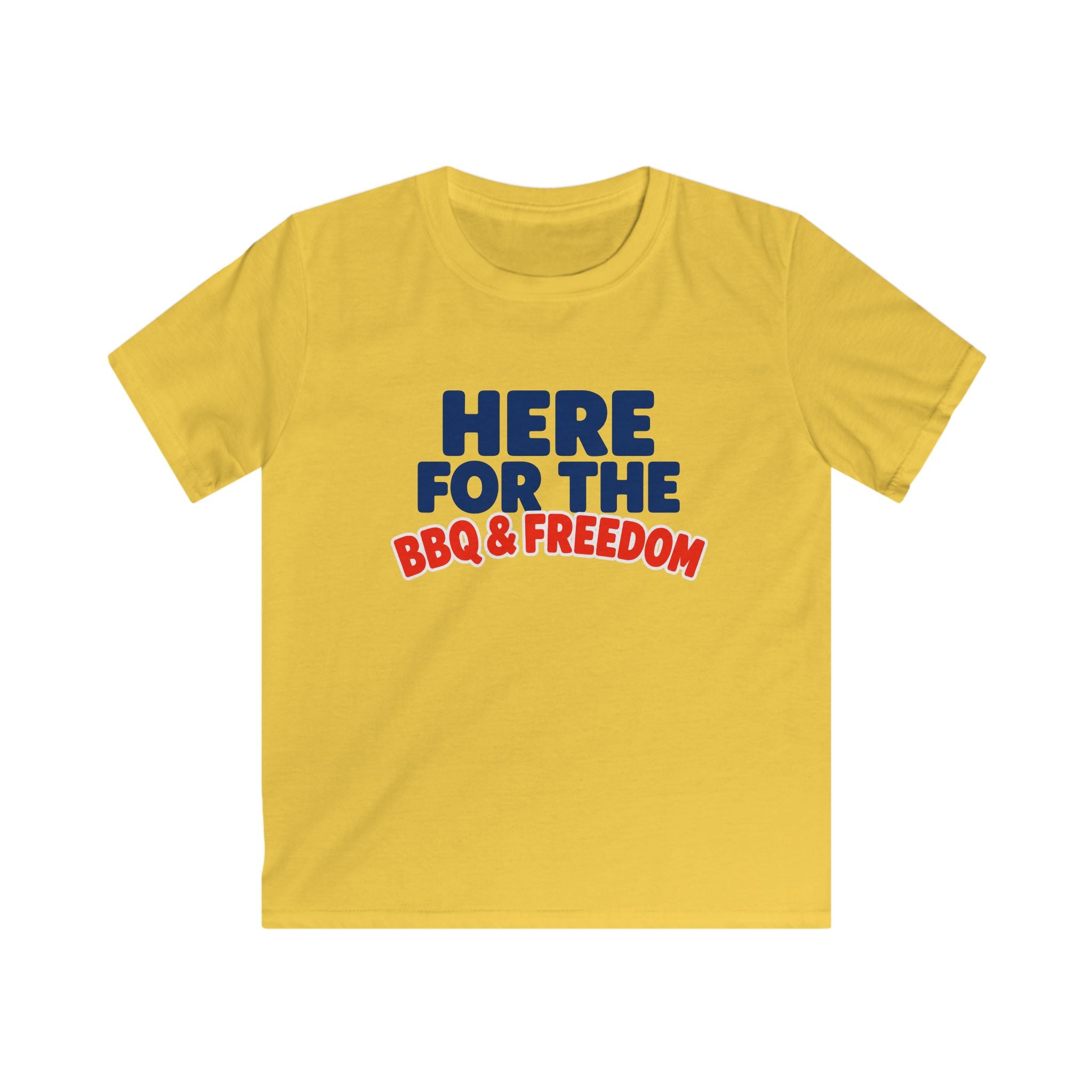 USA BBQ & Freedom Text - Kids Tee