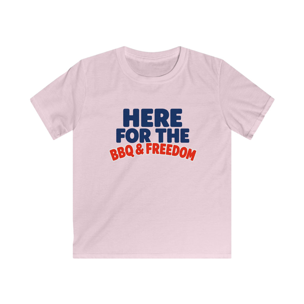 USA BBQ & Freedom Text - Kids Tee