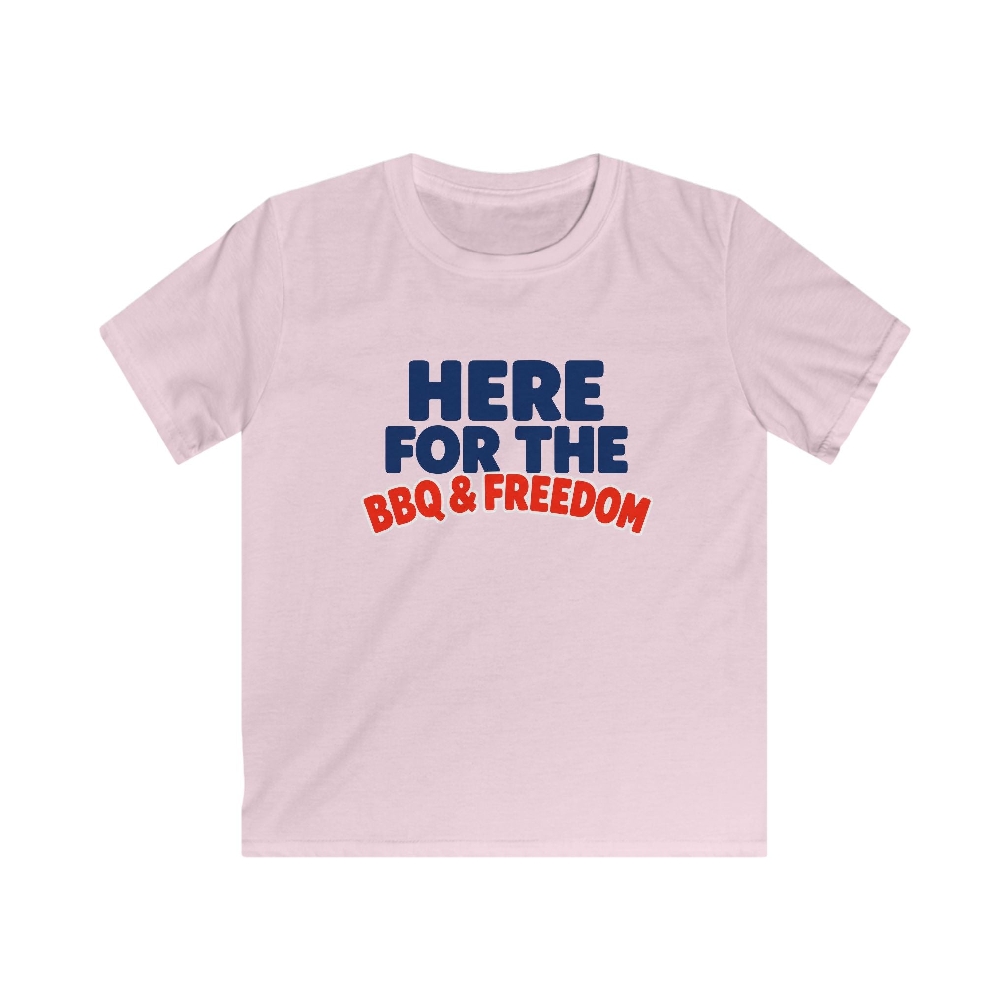 USA BBQ & Freedom Text - Kids Tee