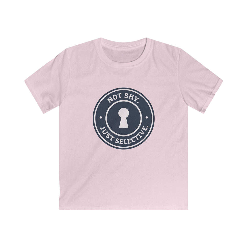 Not Shy. Just Selective. - Kids Tee