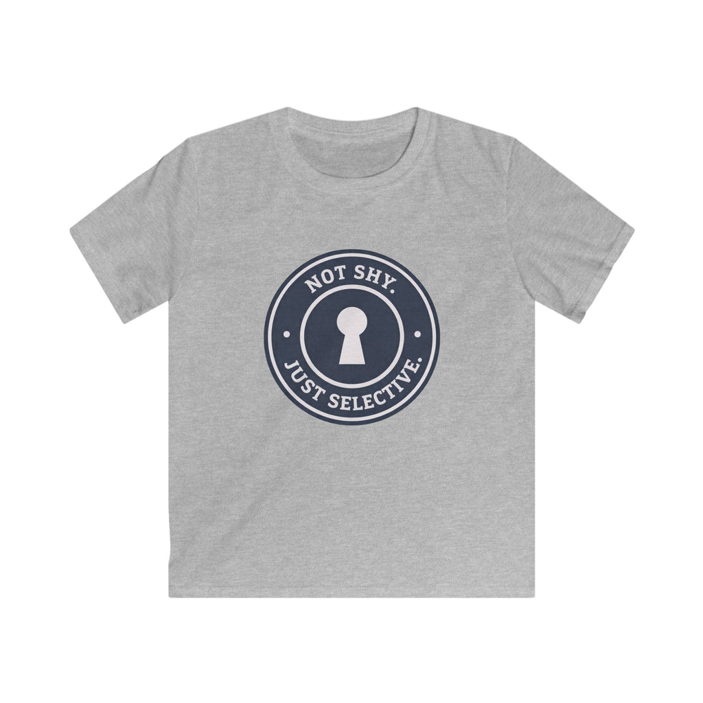 Not Shy. Just Selective. - Kids Tee