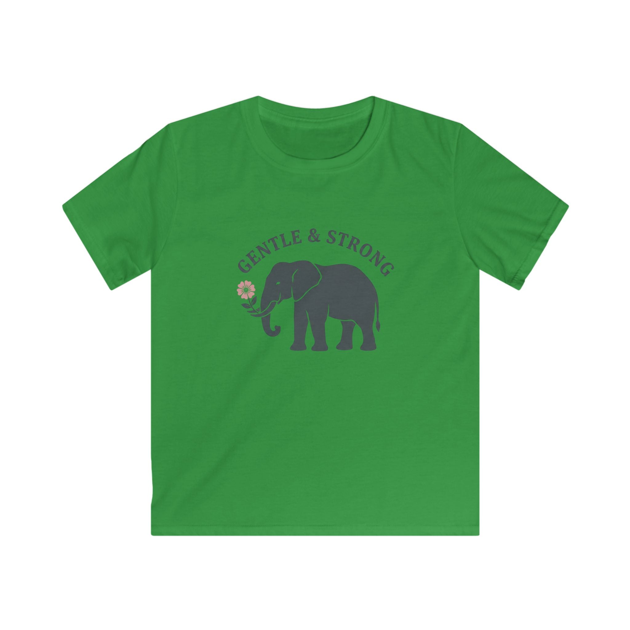 Elephant & Flower - Kids Tee