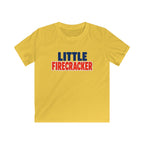 USA Little Firecracker Text - Kids Tee