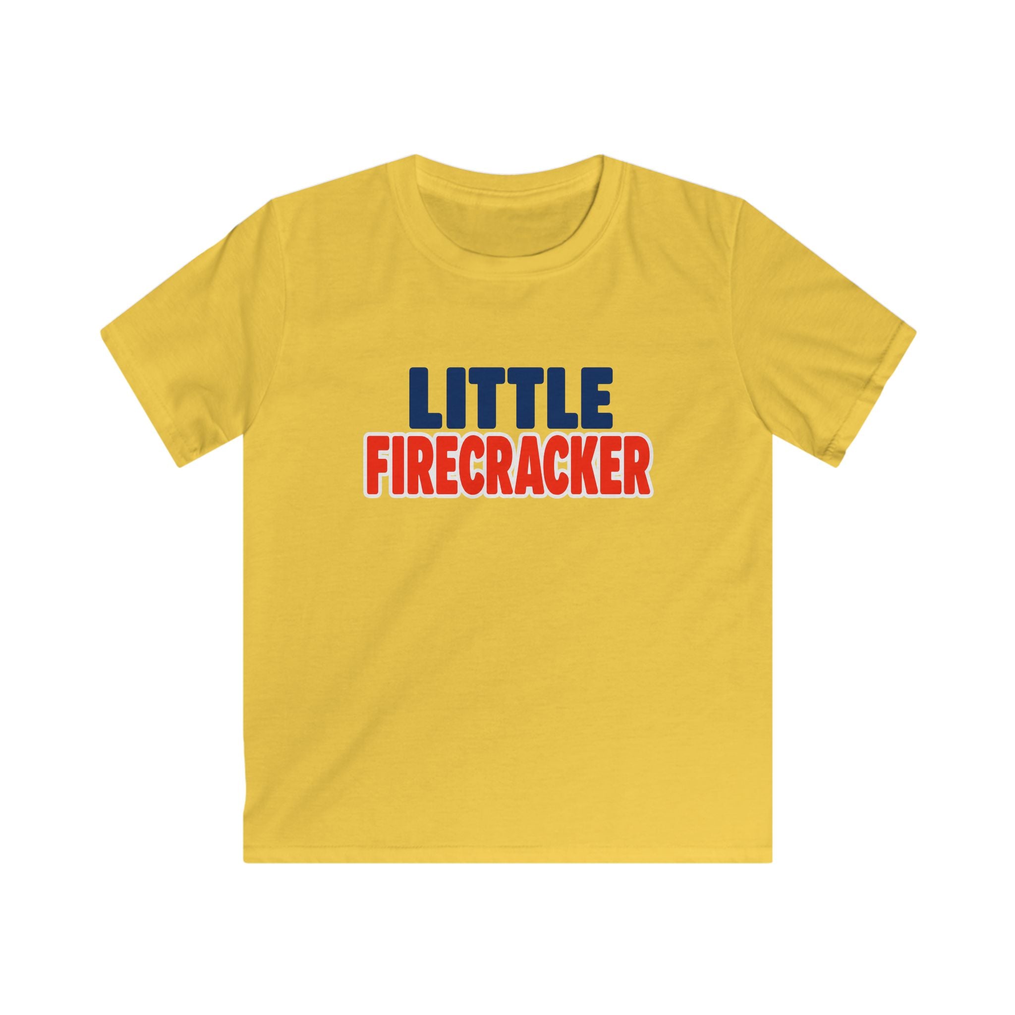 USA Little Firecracker Text - Kids Tee