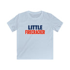 USA Little Firecracker Text - Kids Tee