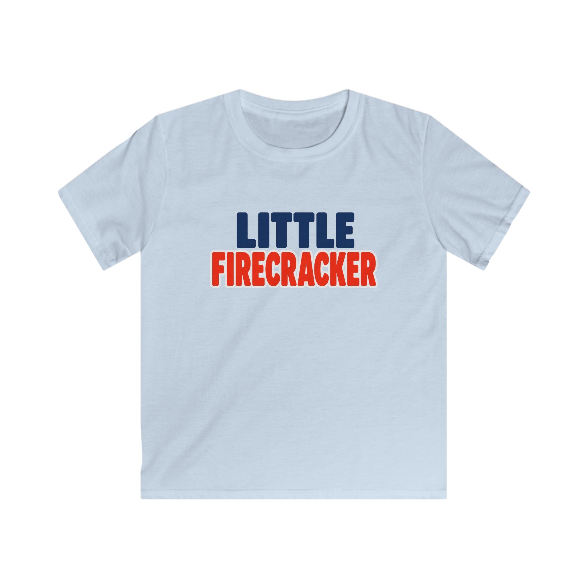 USA Little Firecracker Text - Kids Tee