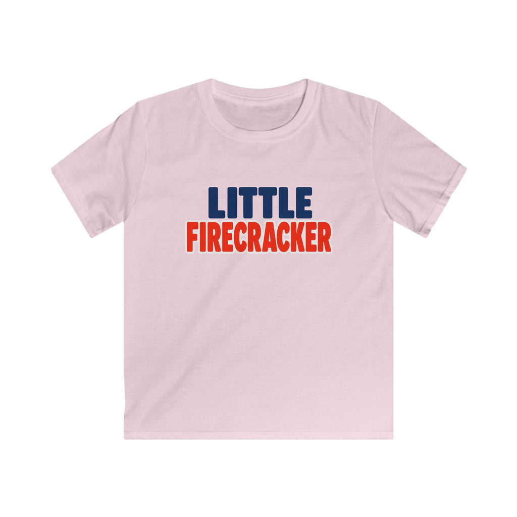 USA Little Firecracker Text - Kids Tee