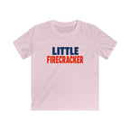 USA Little Firecracker Text - Kids Tee