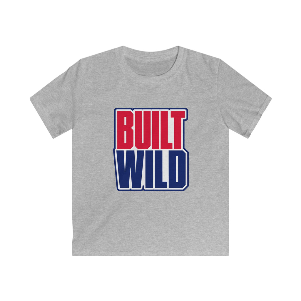USA Built Wild Text - Kids Tee