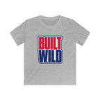 USA Built Wild Text - Kids Tee
