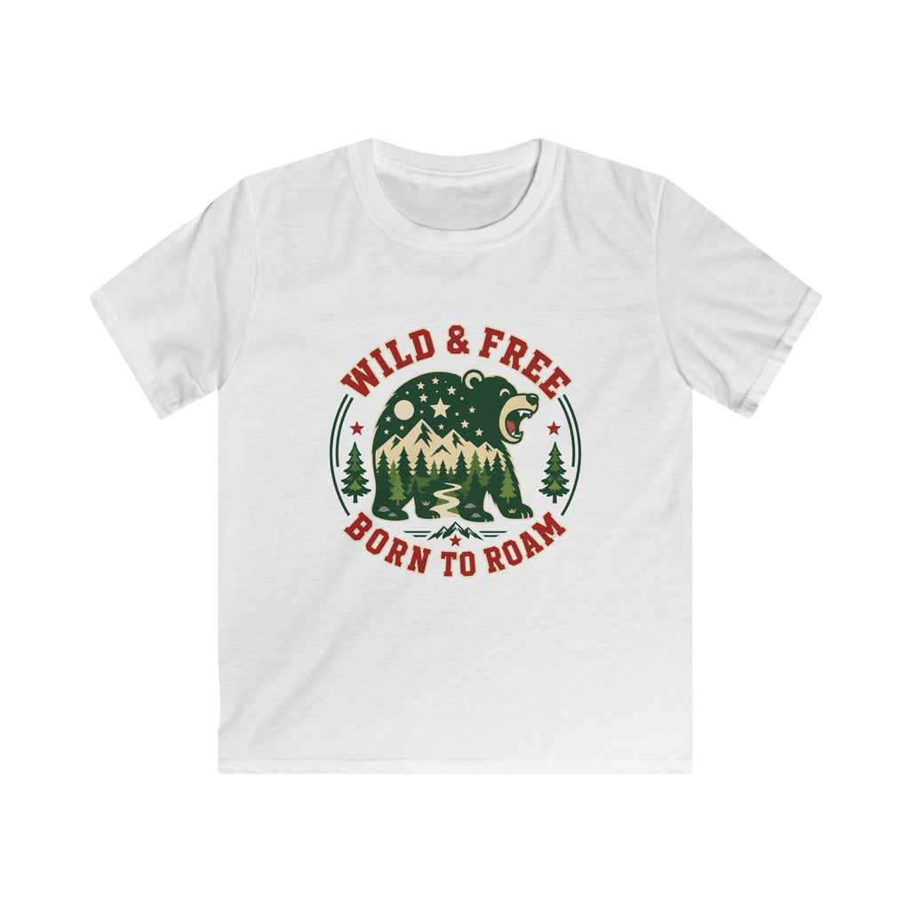 USA Wild & Free Born To Roam - Kids Tee