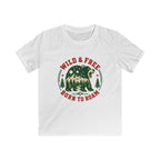 USA Wild & Free Born To Roam - Kids Tee