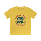 USA Wild & Free Born To Roam - Kids Tee