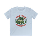 USA Wild & Free Born To Roam - Kids Tee