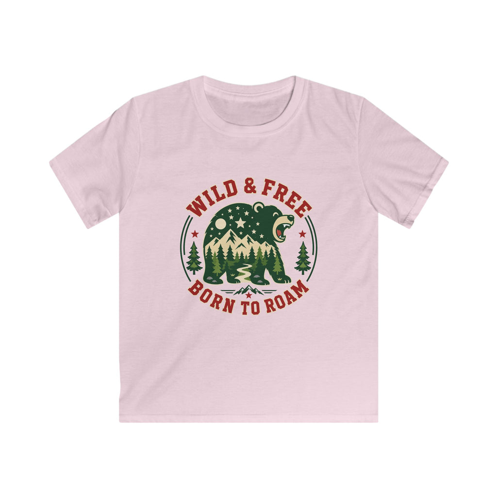 USA Wild & Free Born To Roam - Kids Tee