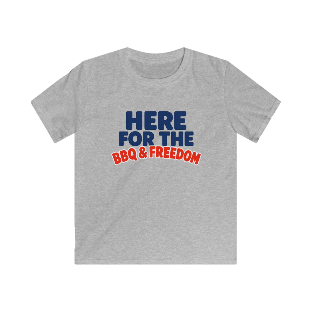 USA BBQ & Freedom Text - Kids Tee