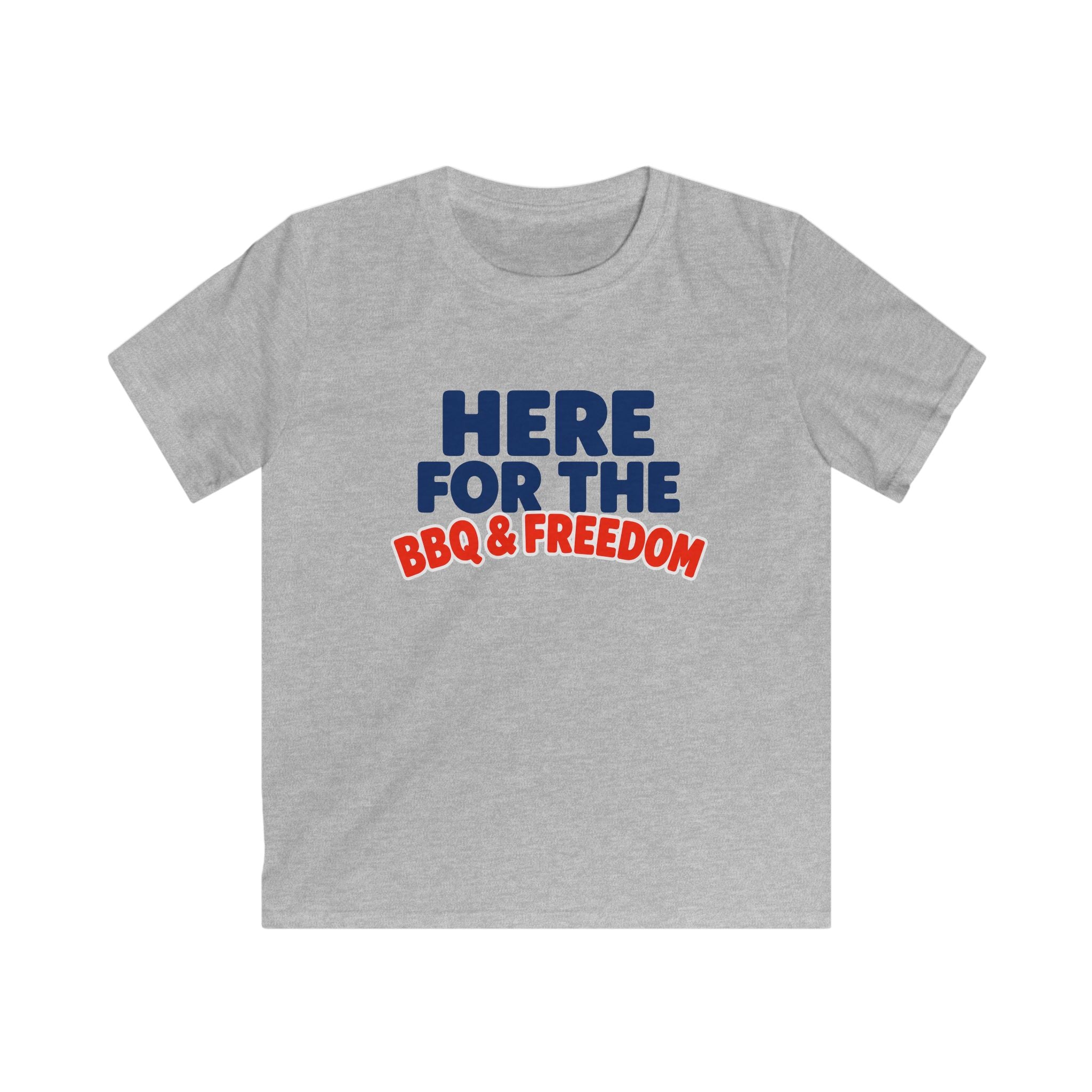 USA BBQ & Freedom Text - Kids Tee