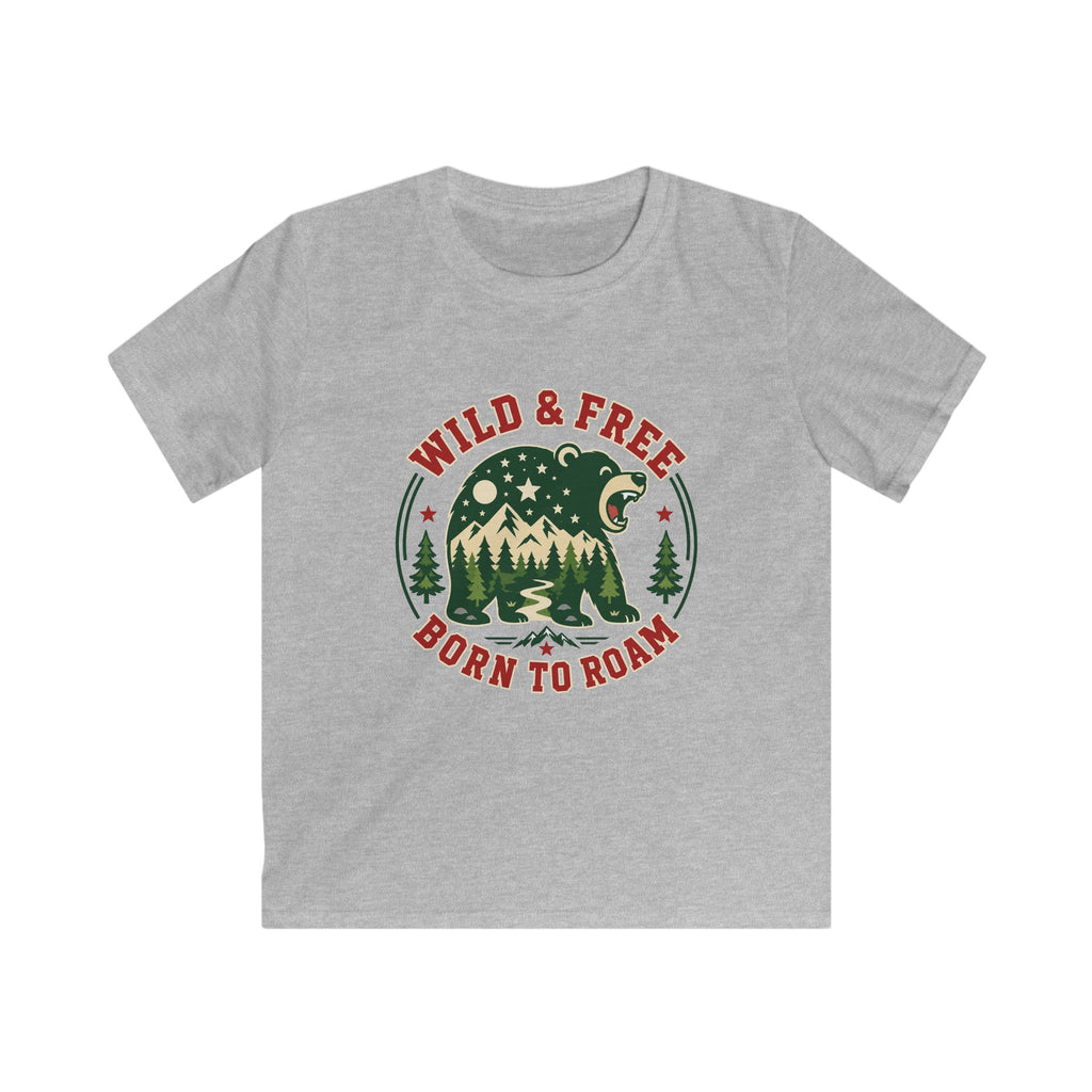 USA Wild & Free Born To Roam - Kids Tee