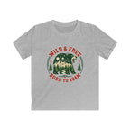 USA Wild & Free Born To Roam - Kids Tee