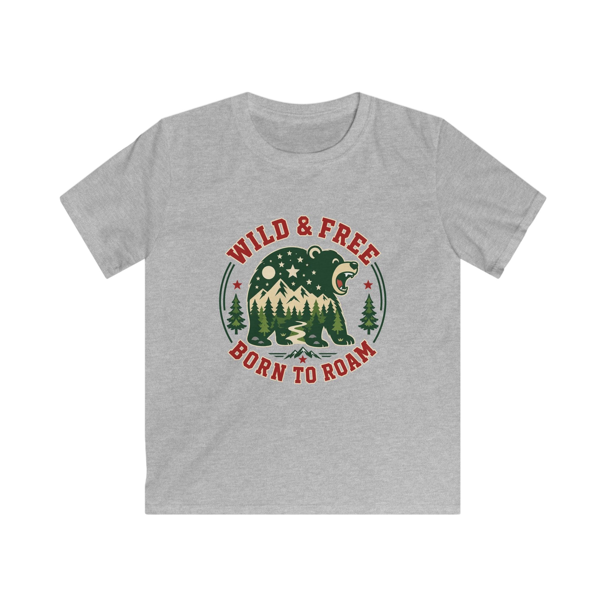 USA Wild & Free Born To Roam - Kids Tee