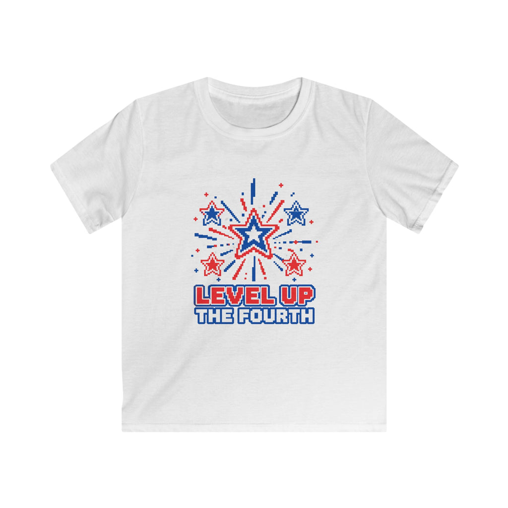 USA Level Up The Fourth - Kids Tee