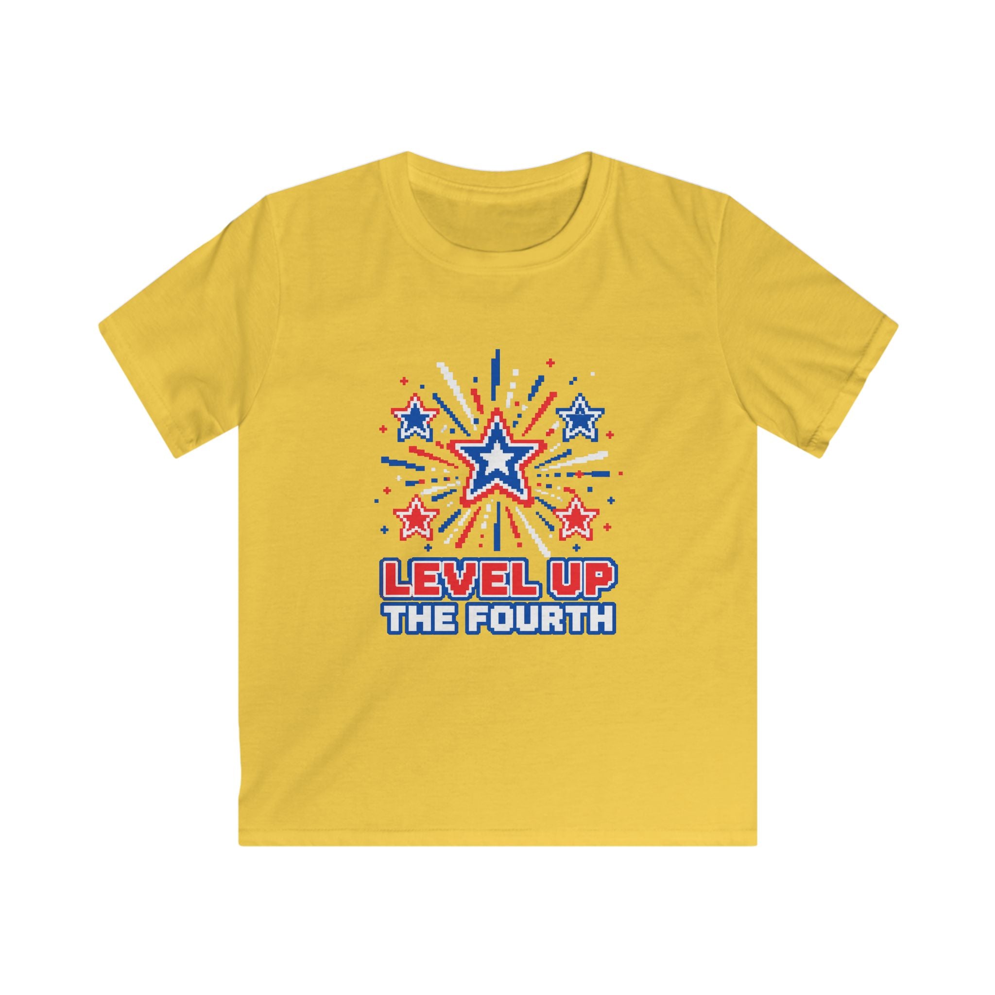 USA Level Up The Fourth - Kids Tee