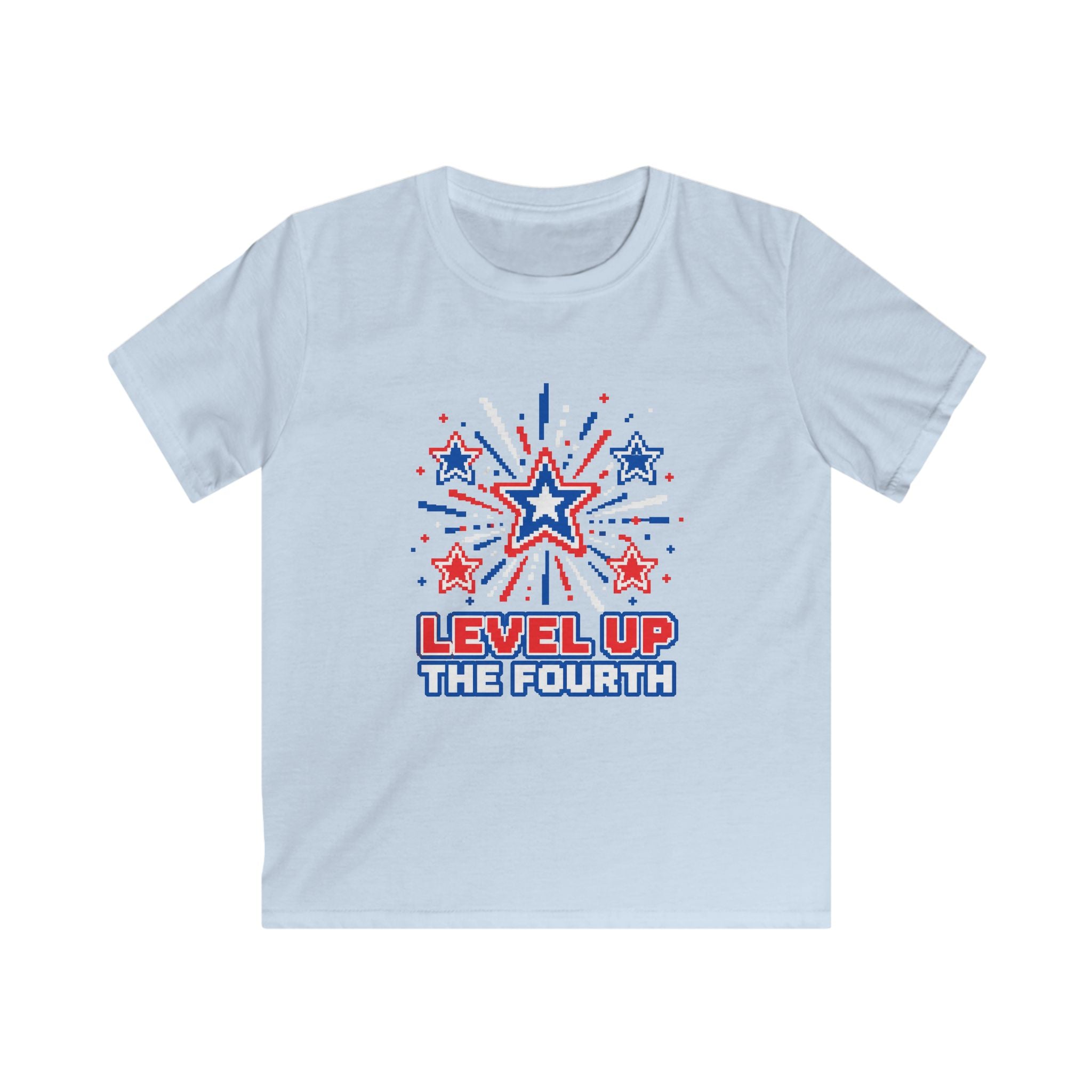 USA Level Up The Fourth - Kids Tee