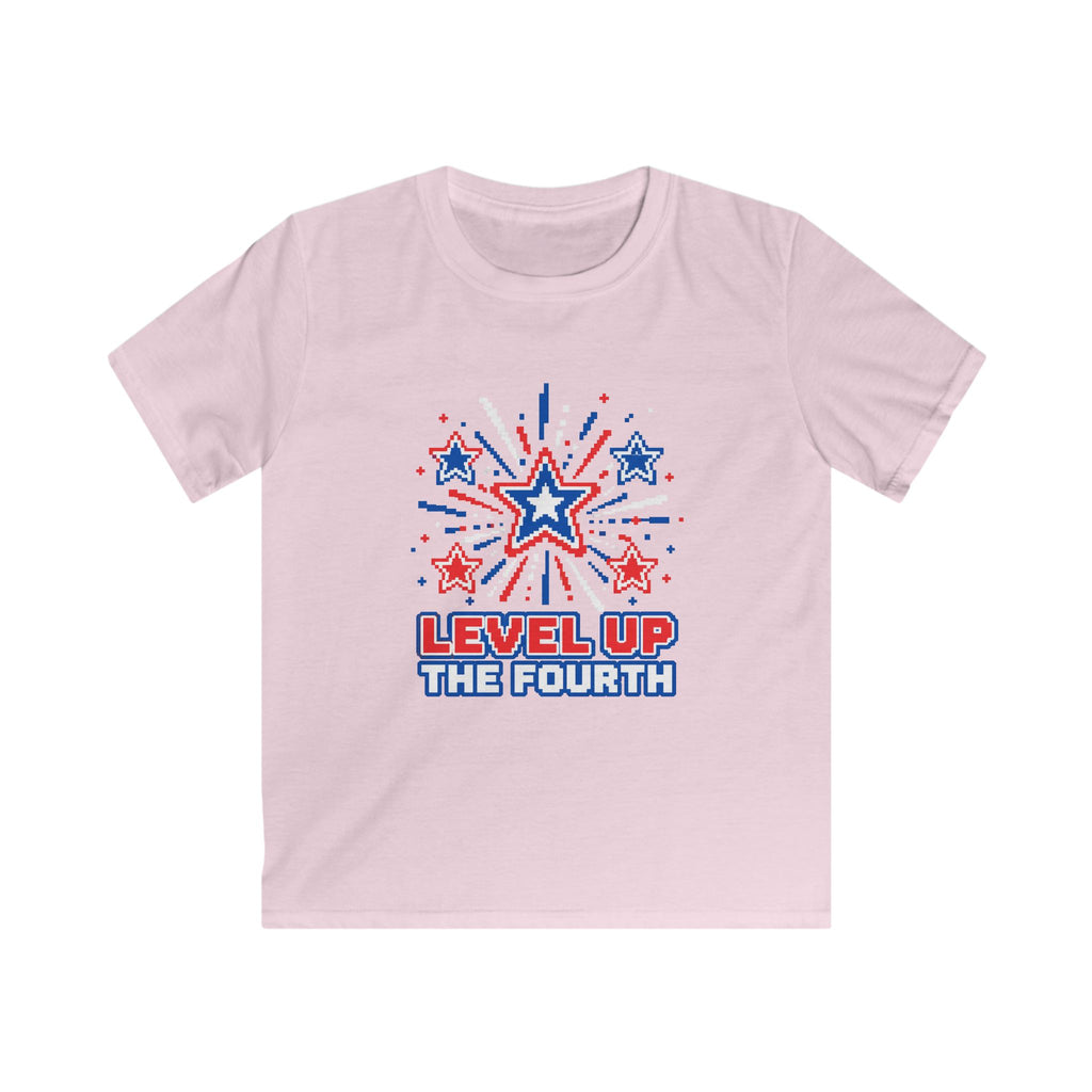 USA Level Up The Fourth - Kids Tee