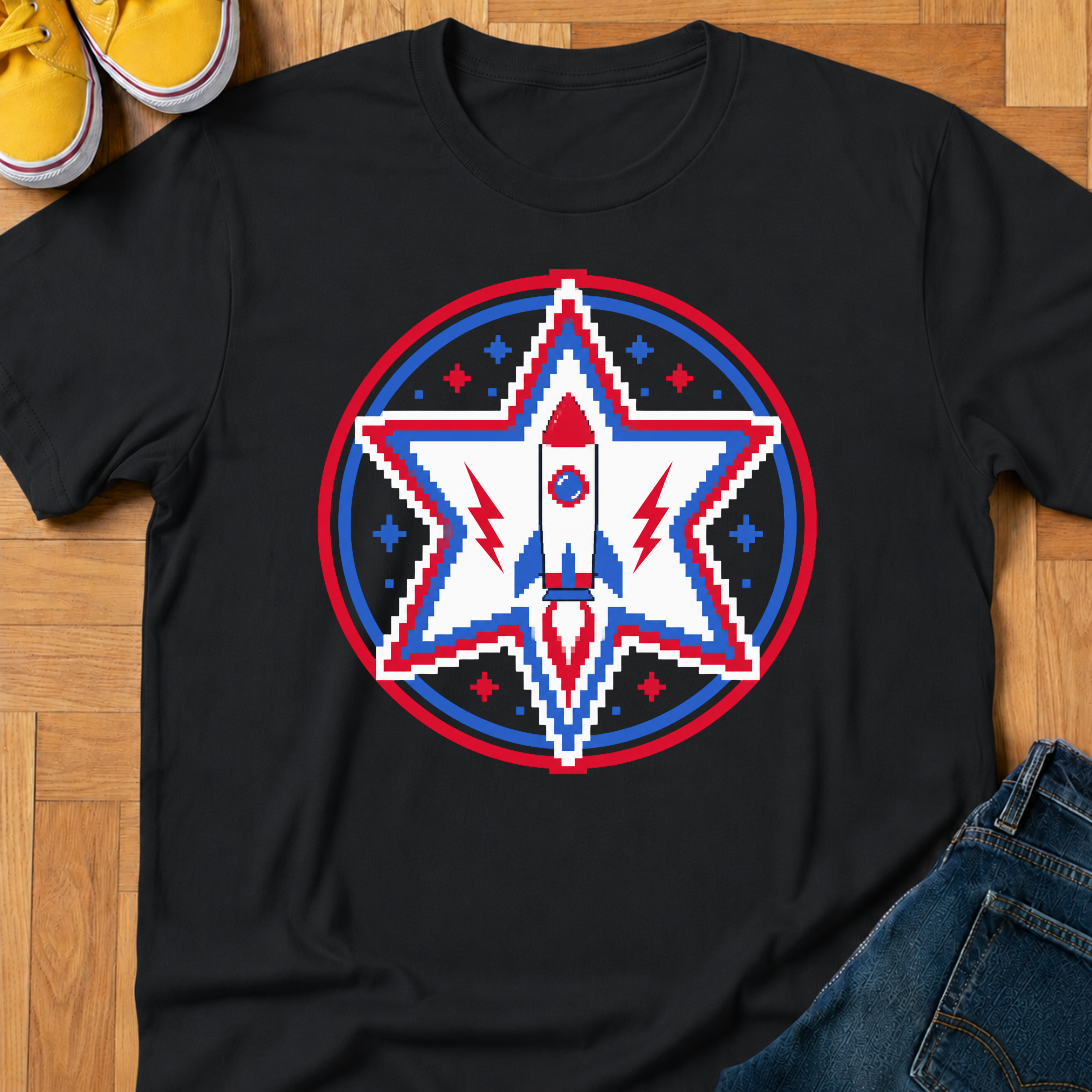 USA Rocket & Star - Kids Tee