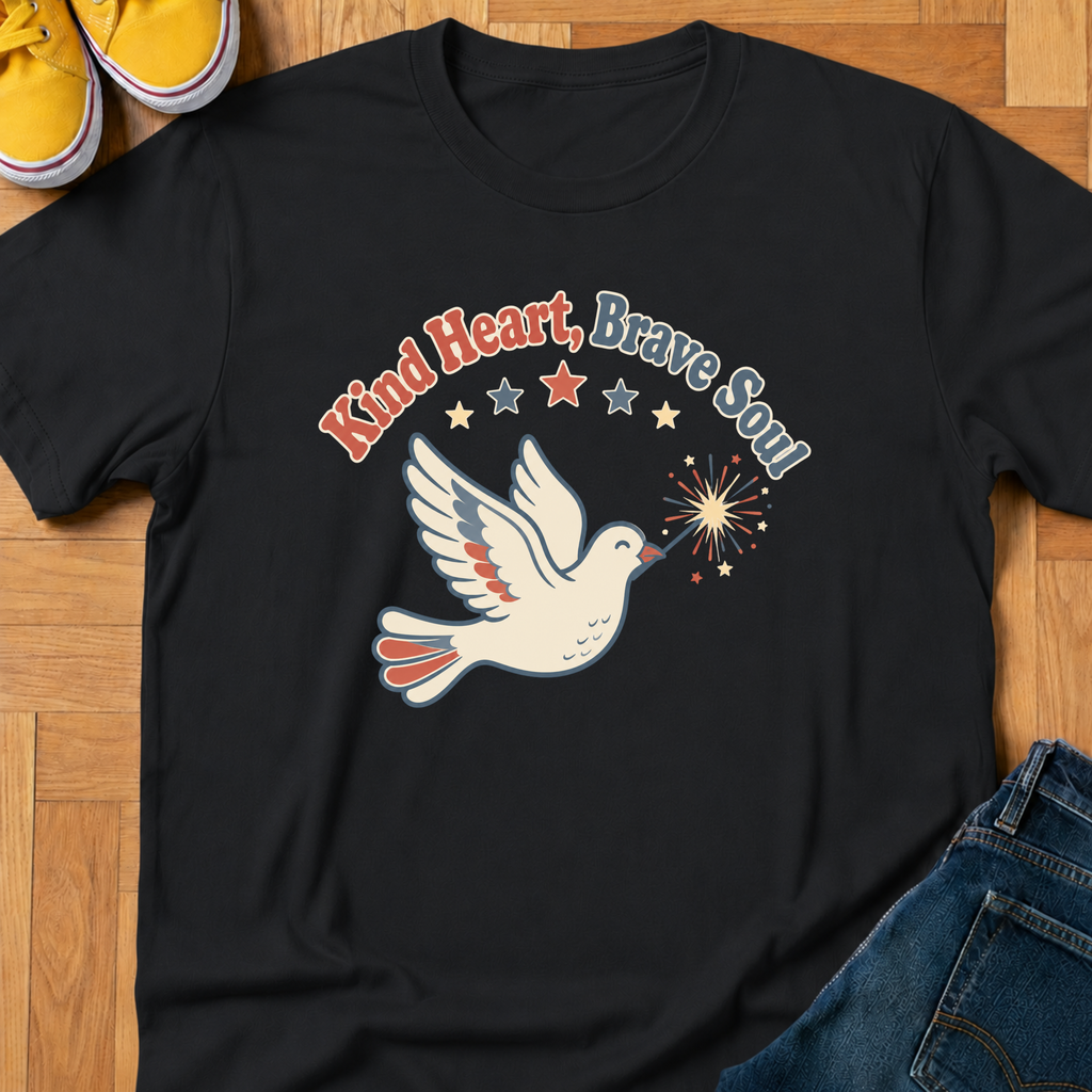 USA Kind Heart, Brave Soul - Kids Tee