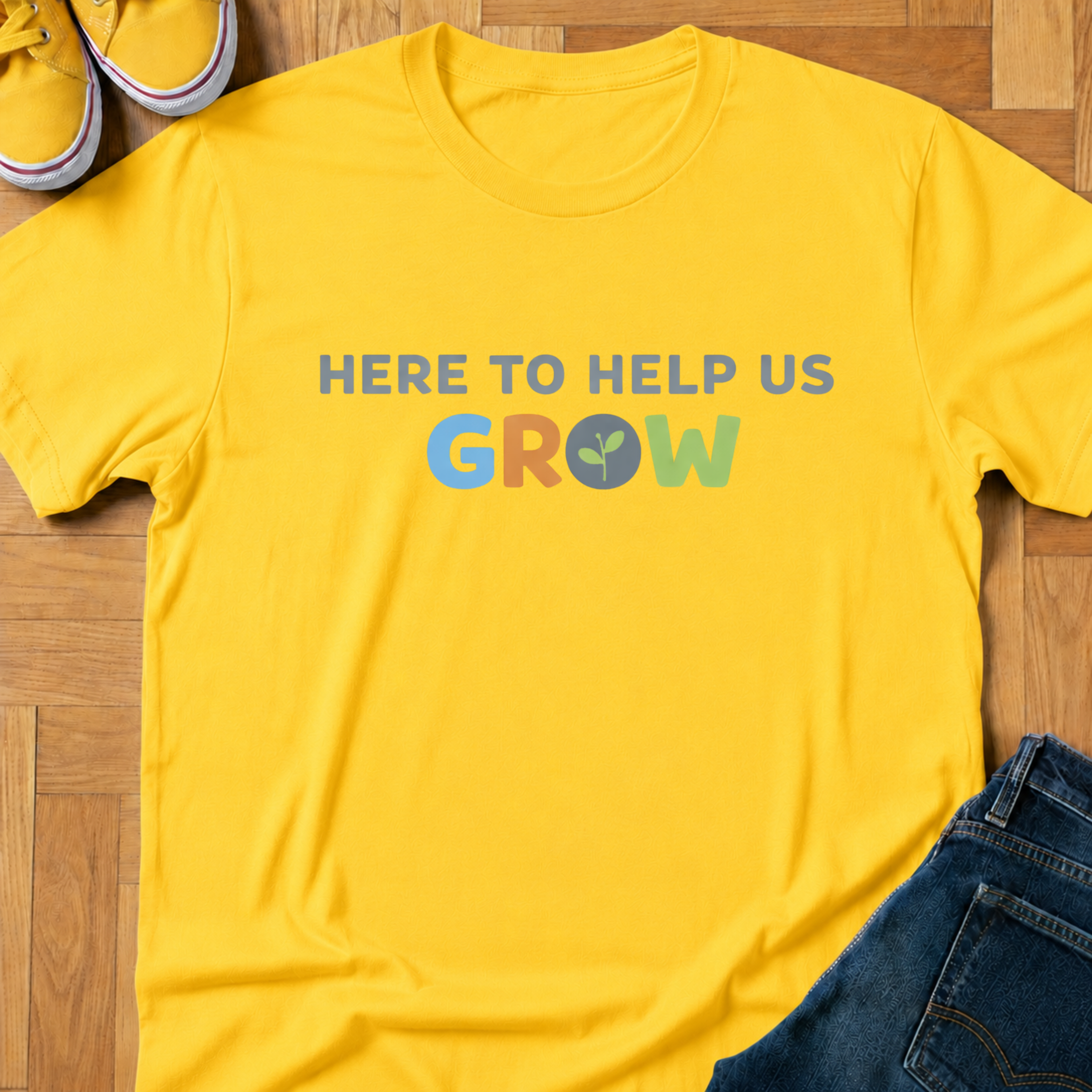 Here To Help Us Grow - Kids Tee