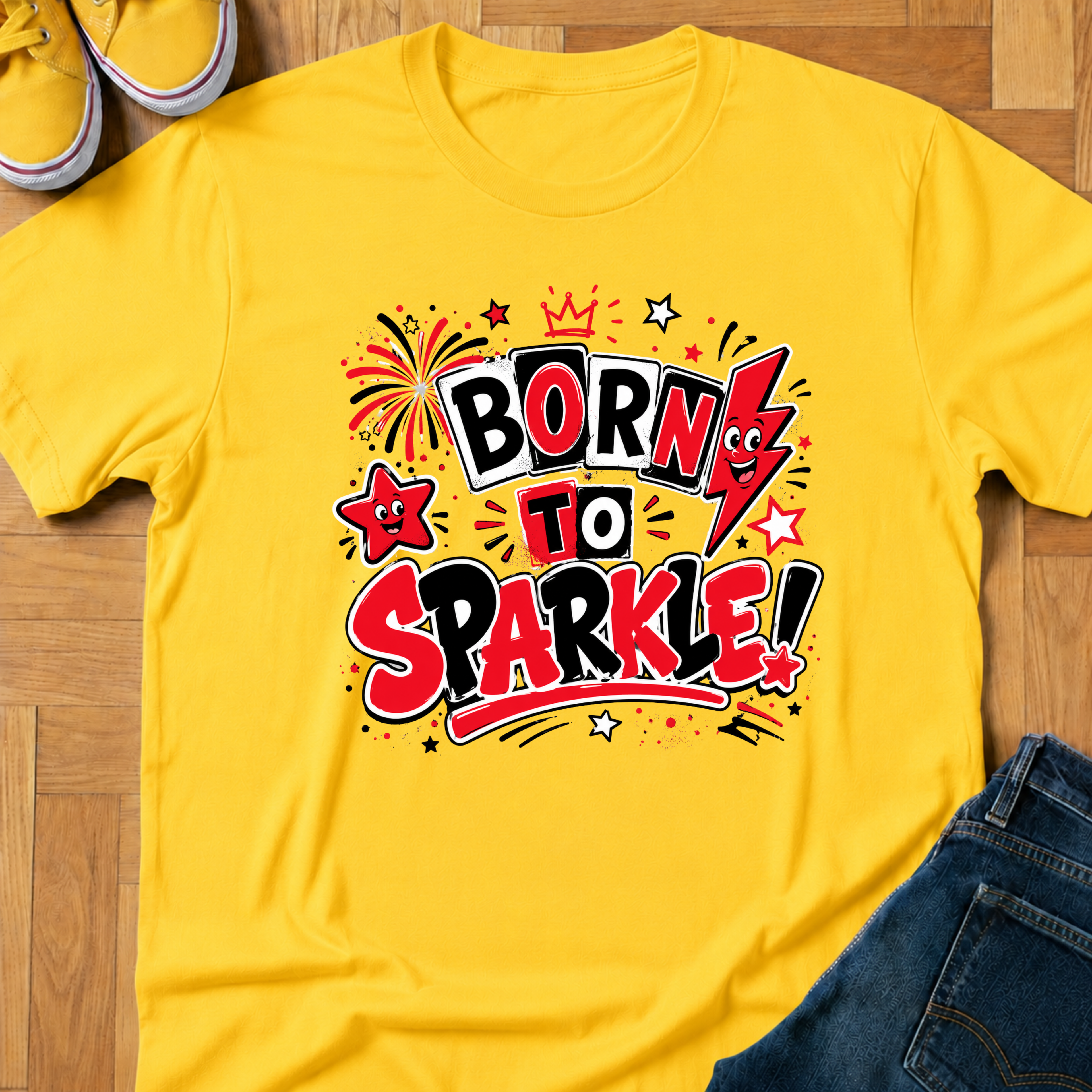 USA Born To Sparkle - Kids Tee