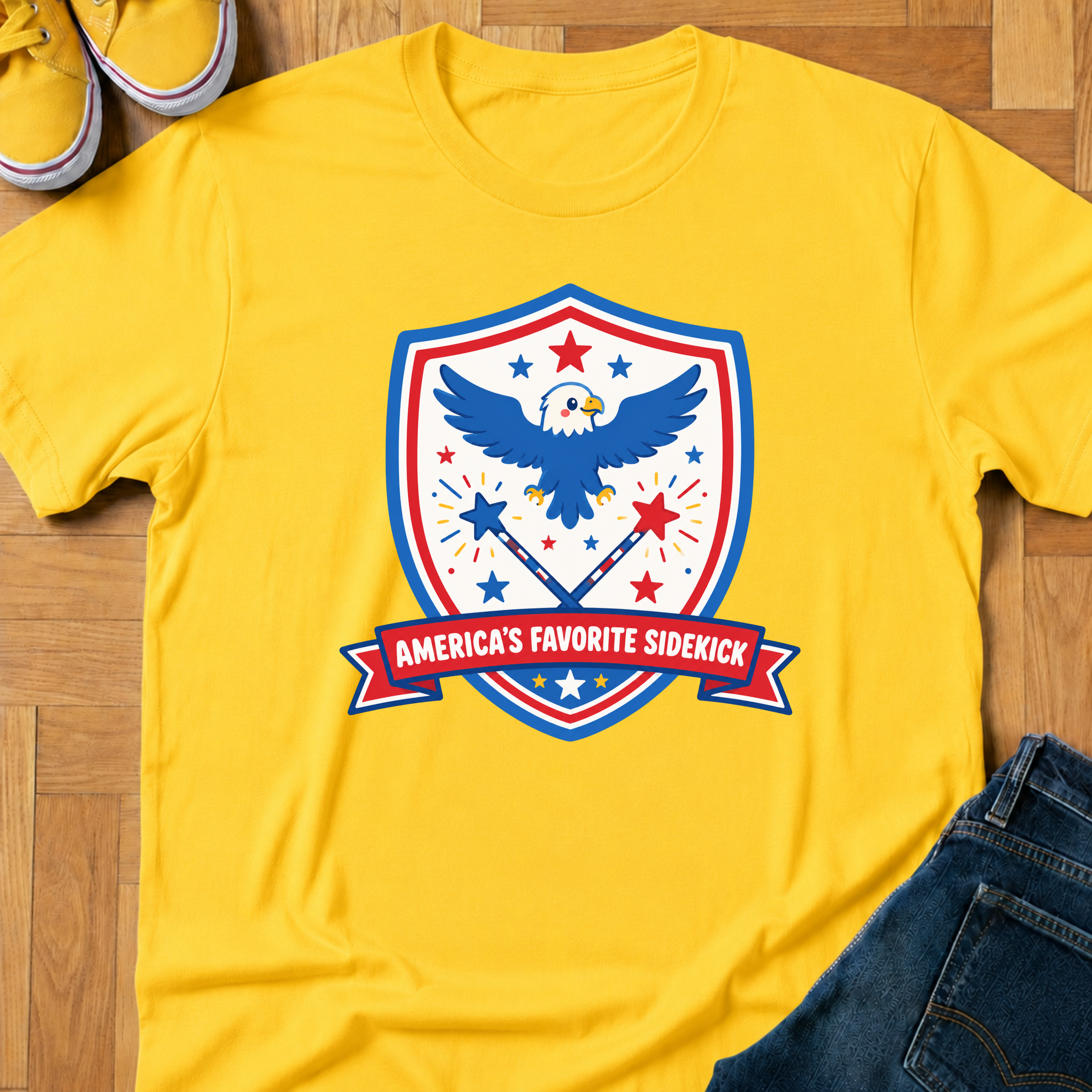 USA America's Favorite Sidekick - Kids Tee