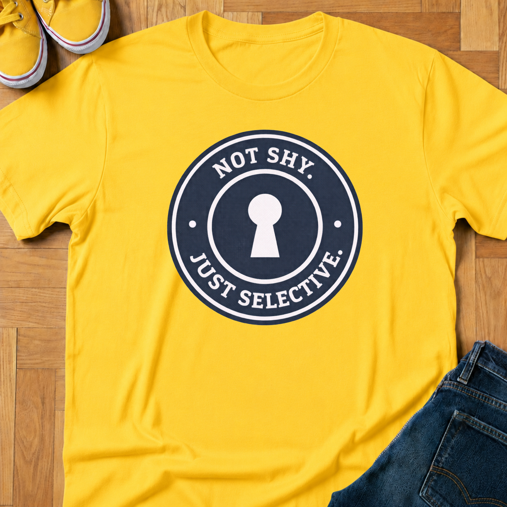 Not Shy. Just Selective. - Kids Tee