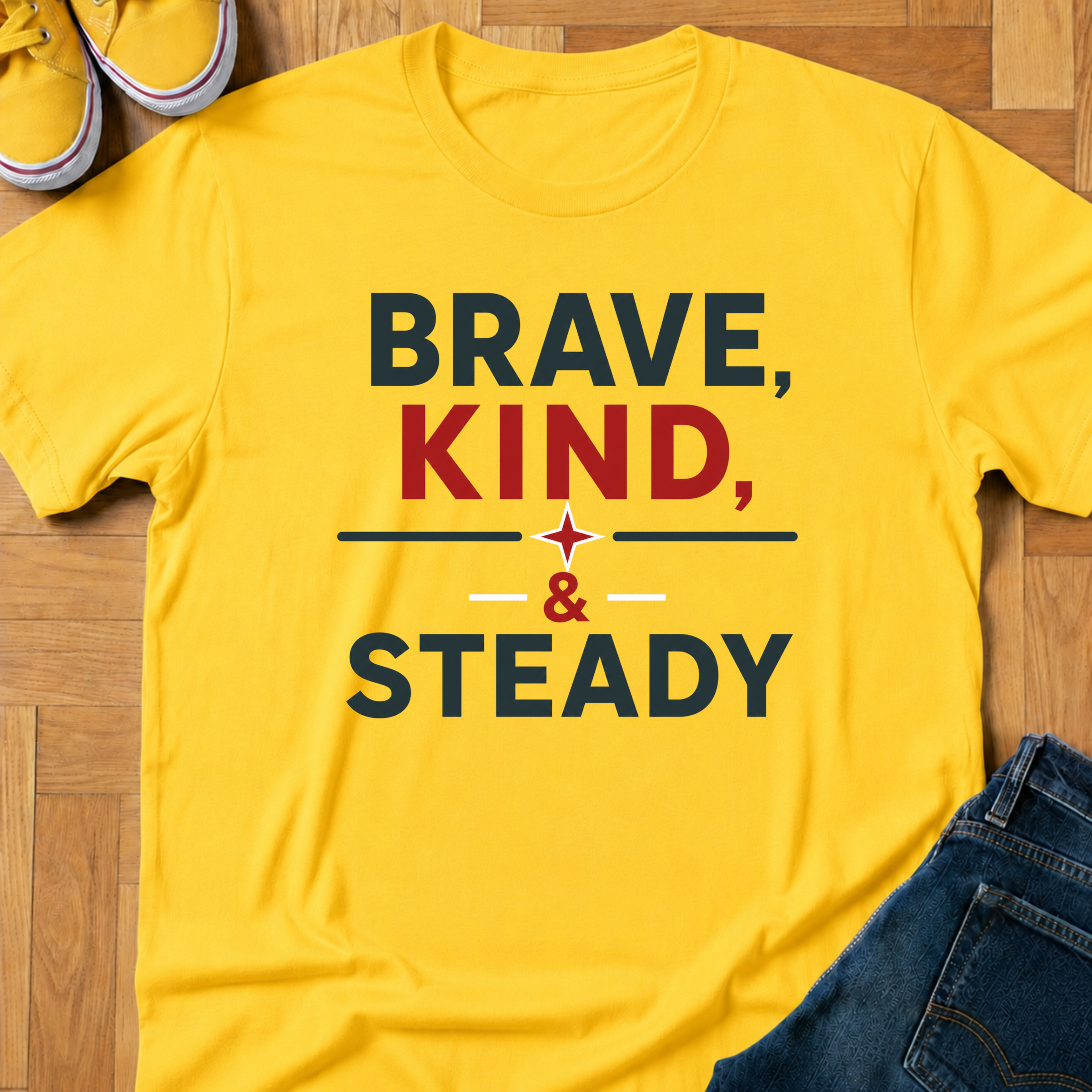 USA Brave, Kind, & Steady - Kids Tee