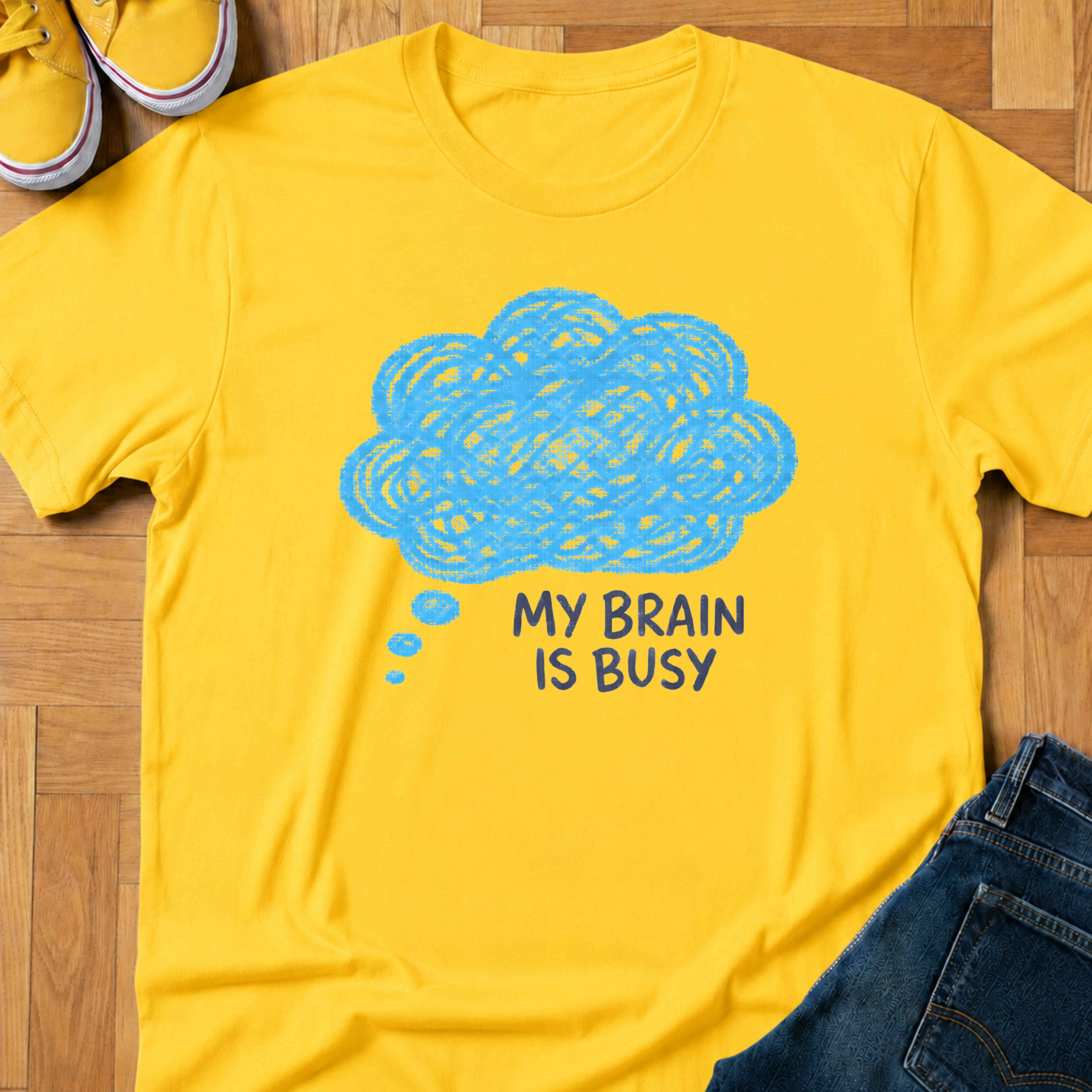 My Brain Is Busy - Kids Tee