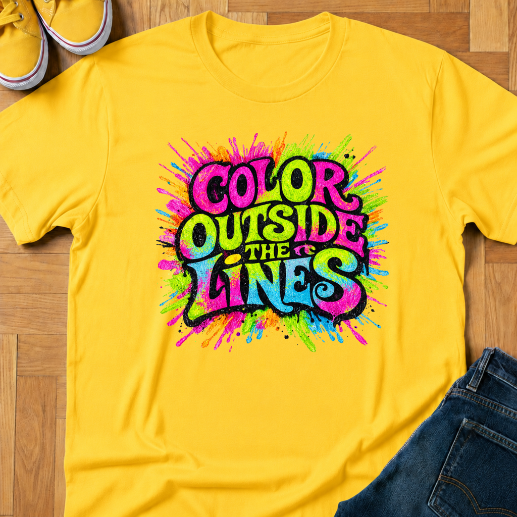 Color Outside The Lines - Kids Tee