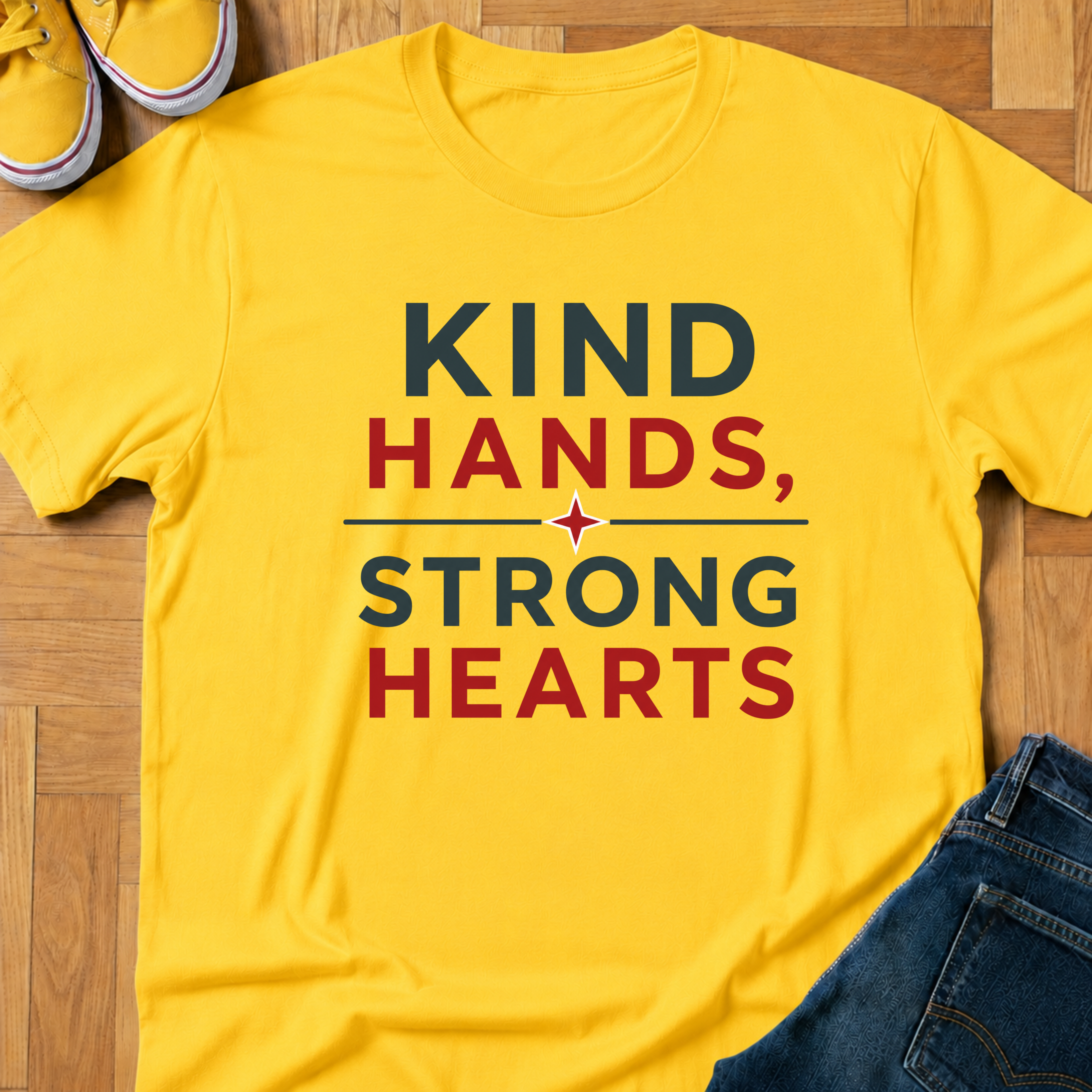 USA Kind Hands, Strong Hearts - Kids Tee