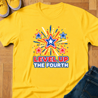 USA Level Up The Fourth - Kids Tee