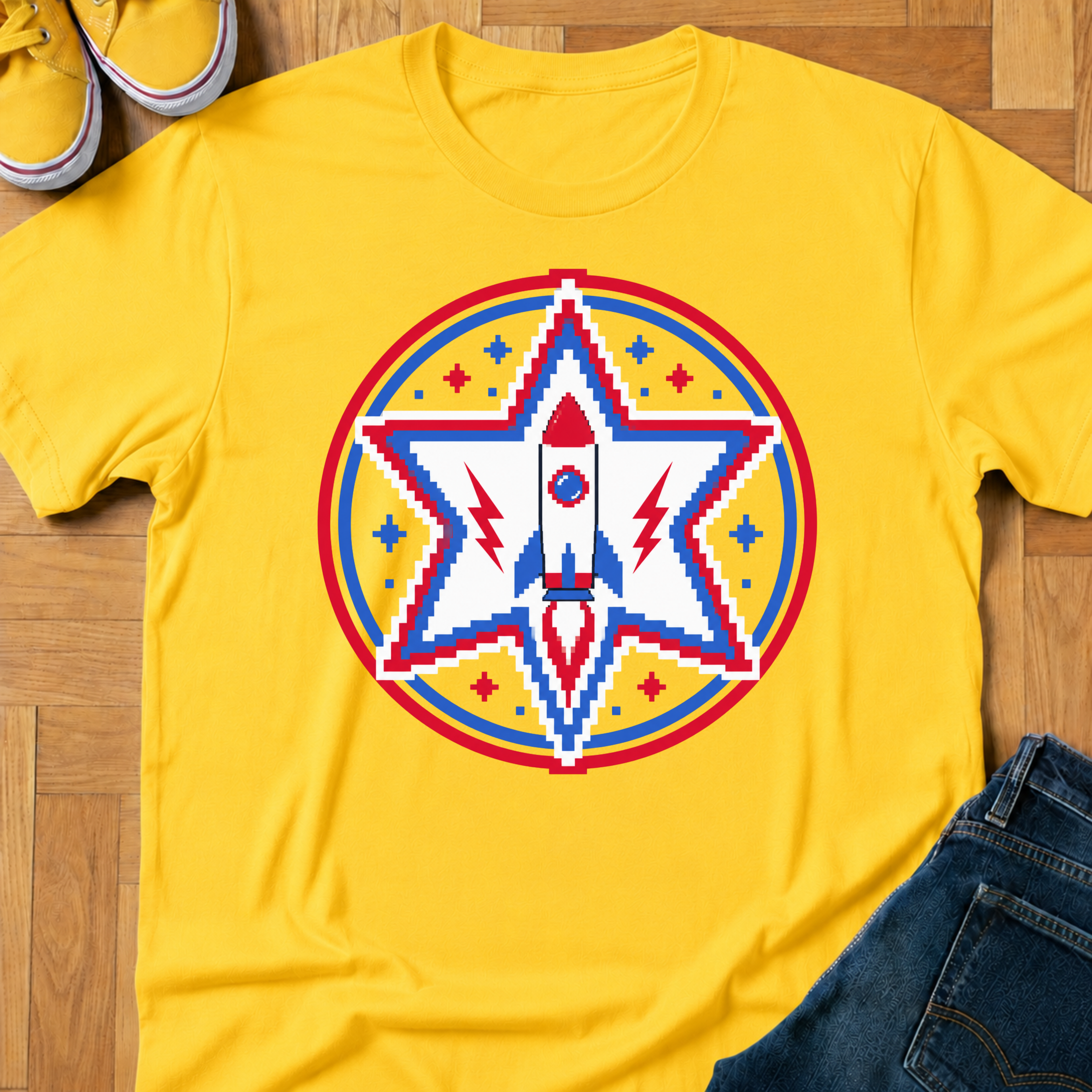 USA Rocket & Star - Kids Tee