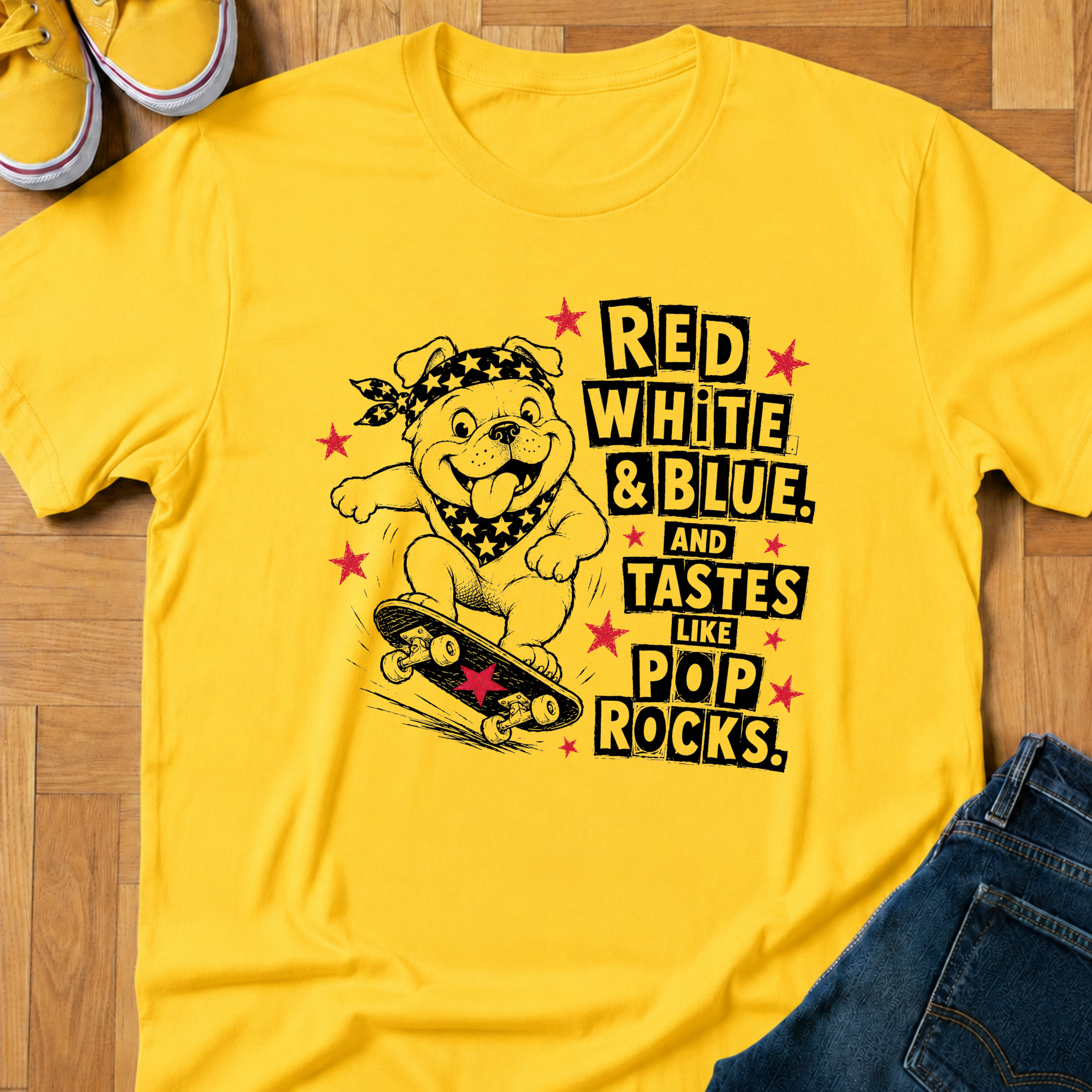 USA Pop Rocks Pup - Kids Tee